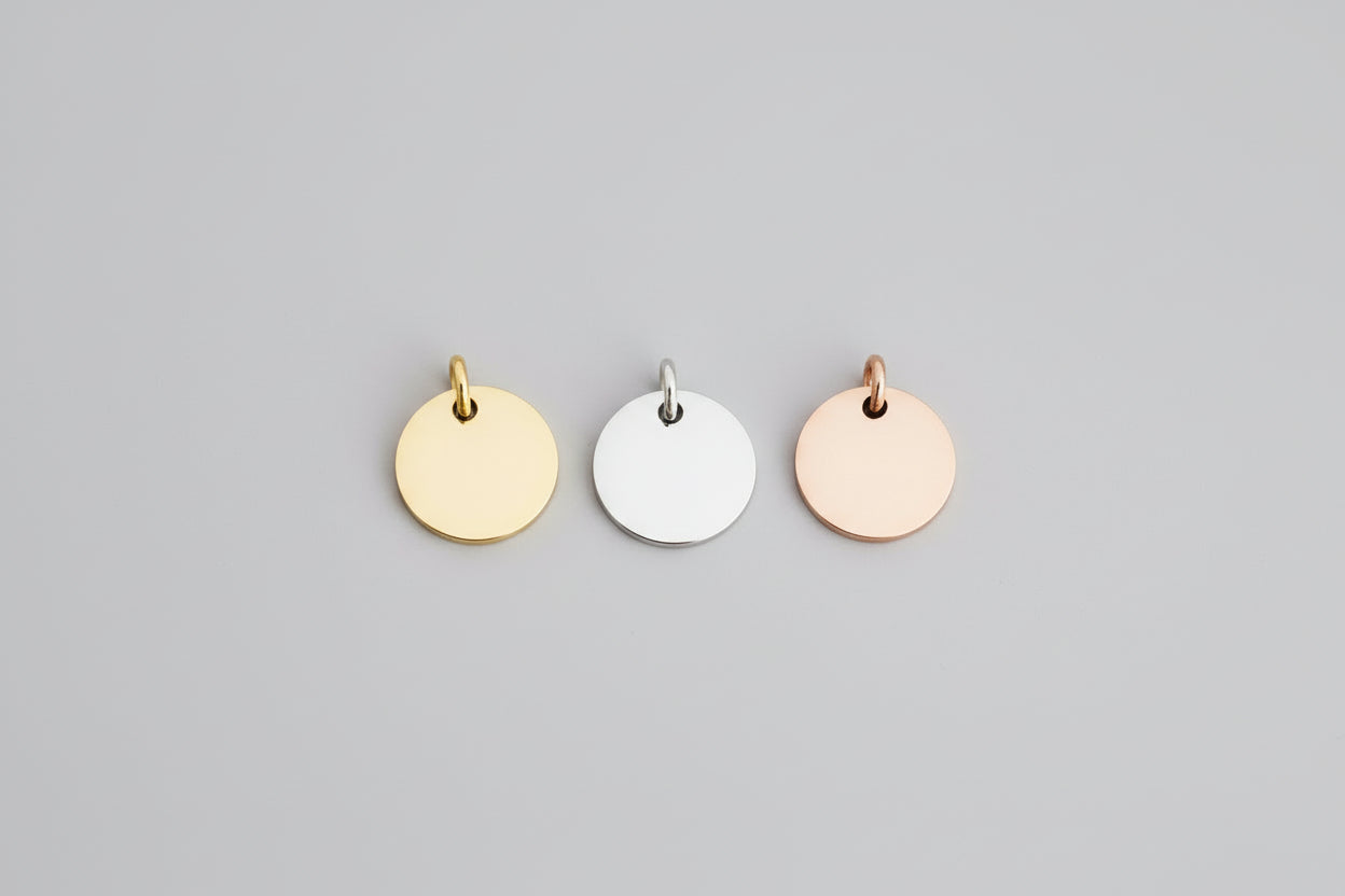 Circle Disc Charm-10mm