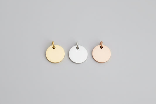Circle Disc Charm-10mm