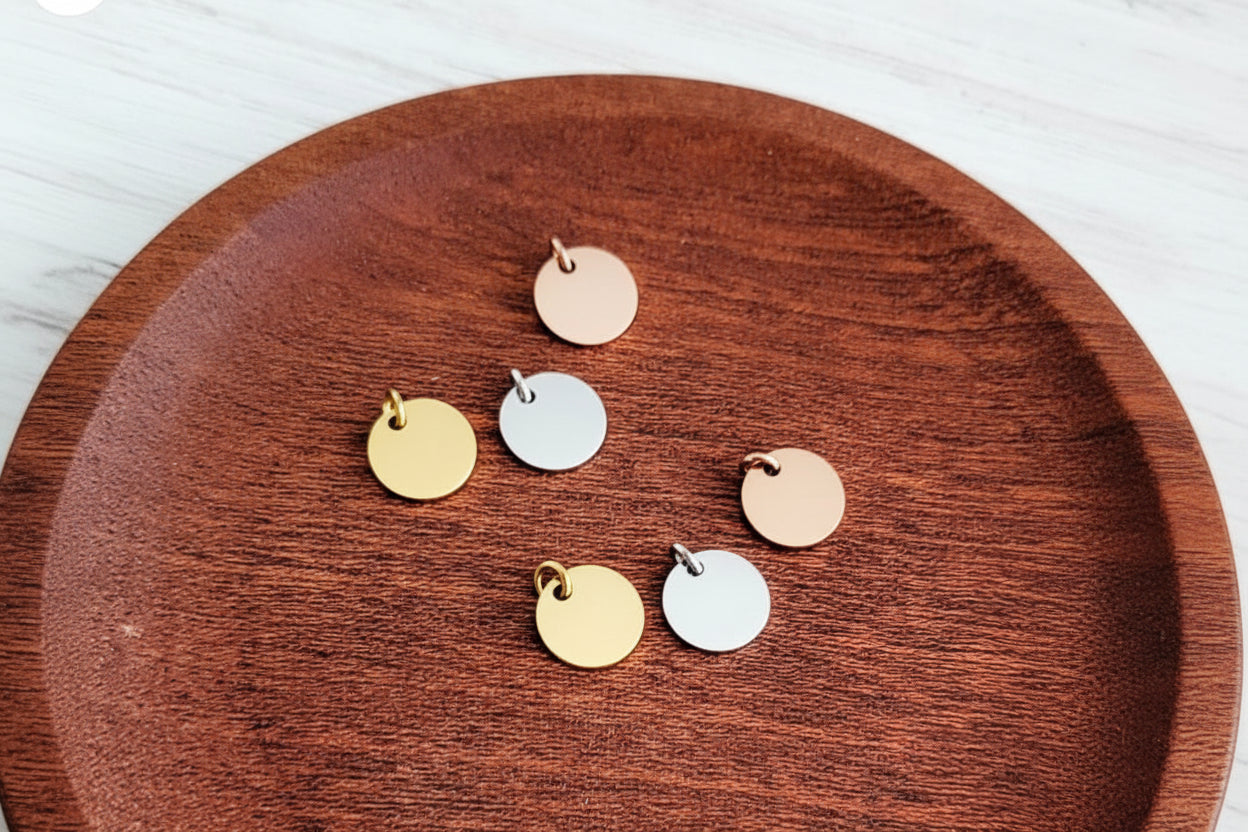 Circle Disc Charm-10mm
