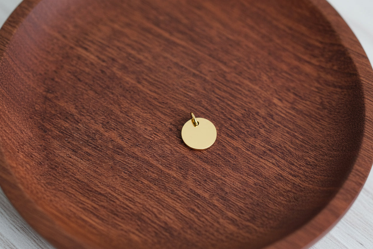 Circle Disc Charm-10mm